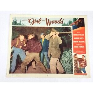 Girl in the Woods 1958 Lobby Card Movie Poster Forrest Tucker Margaret Hayes‎